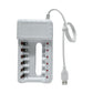 8-Slot Charger USB-Powered No. 5 And No. 7 Ni-MH Rechargeable Battery Charger